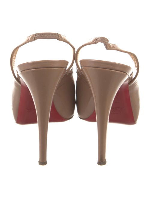 Christian Louboutin Patent Leather Slingback Pumps
