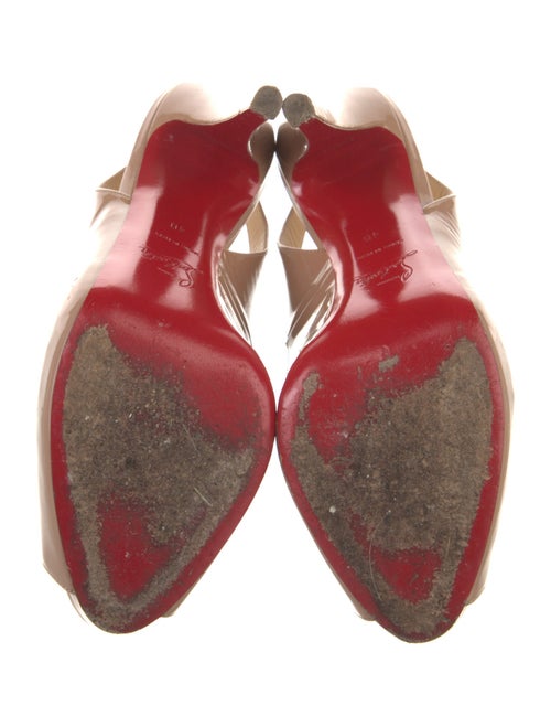 Christian Louboutin Patent Leather Slingback Pumps