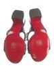 Christian Louboutin Spike Accents Leather Slides