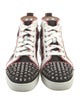 Christian Louboutin Spike Accents Patent Leather Sneakers