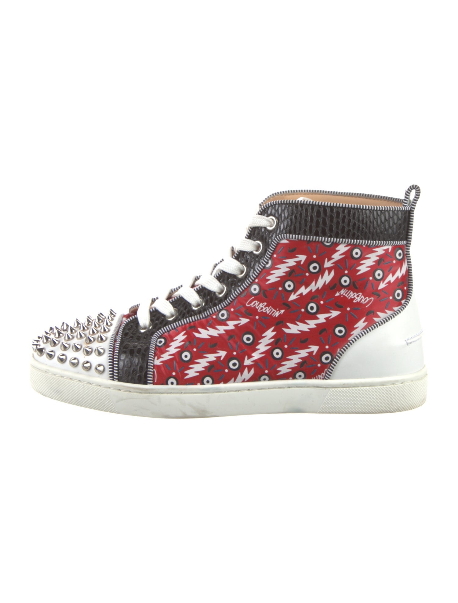 Christian Louboutin Leather Printed Sneakers