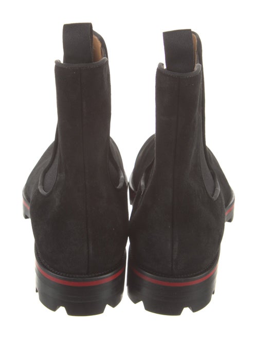 Christian Louboutin Spike Accents Suede Chelsea Boots