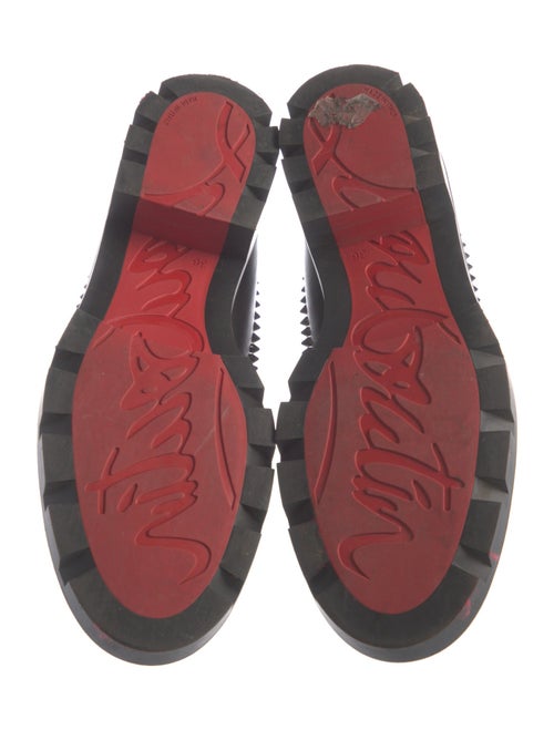 Christian Louboutin Spike Accents Leather Chelsea Boots