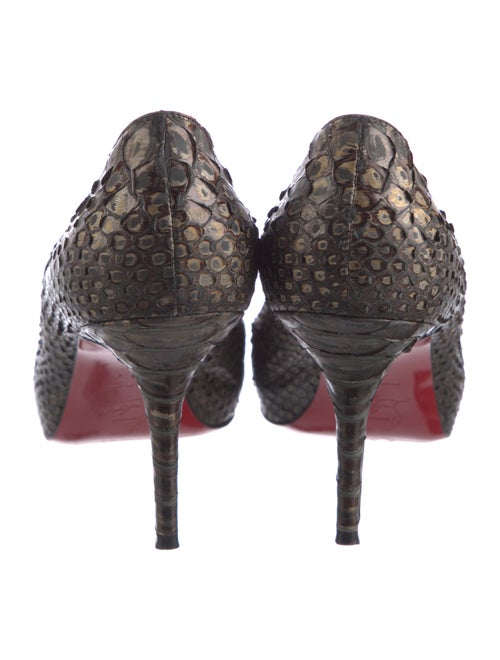 Christian Louboutin Mater Claude 85 Python Pumps