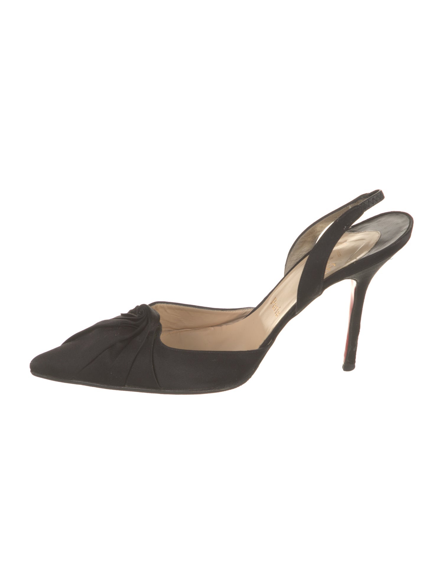 Christian Louboutin Satin Slingback Pumps