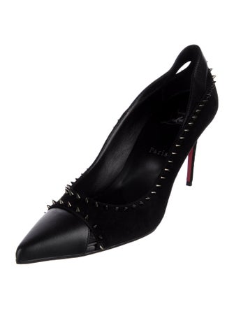 Christian Louboutin Duvette Spikes Spike Accents Pumps