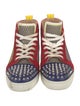 Christian Louboutin Mesh Colorblock Pattern Sneakers