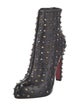 Christian Louboutin Spike Accents Leather Boots