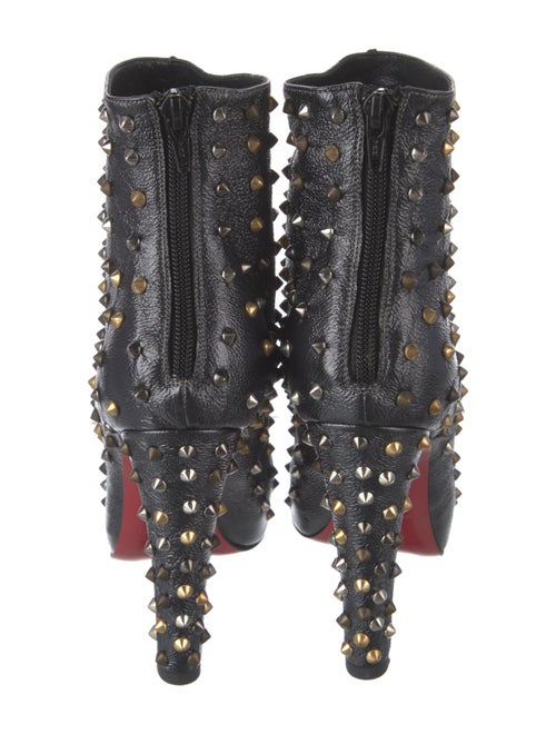 Christian Louboutin Spike Accents Leather Boots