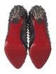 Christian Louboutin Spike Accents Leather Boots
