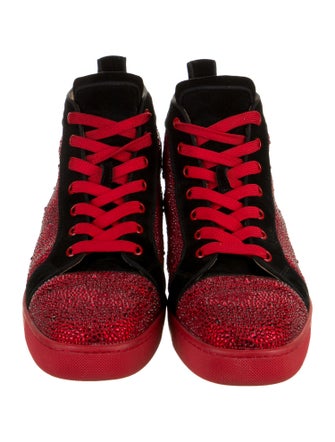 Christian Louboutin Colorblock Pattern Grosgrain Trim Sneakers