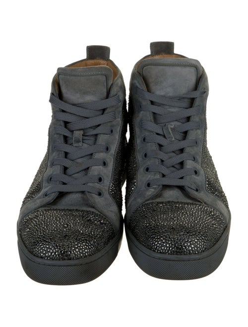 Christian Louboutin Suede Crystal Embellishments Sneakers