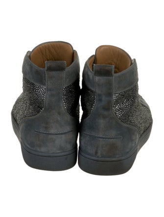 Christian Louboutin Suede Crystal Embellishments Sneakers