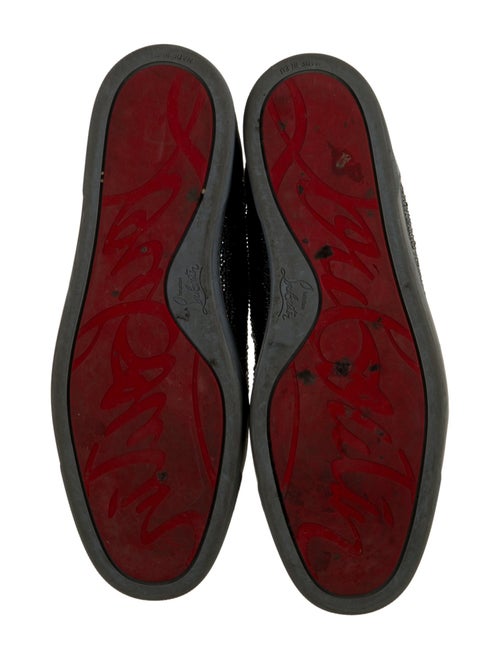 Christian Louboutin Suede Crystal Embellishments Sneakers