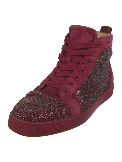 Christian Louboutin Suede Printed Sneakers