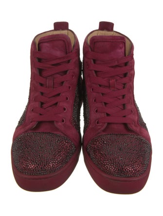 Christian Louboutin Suede Printed Sneakers