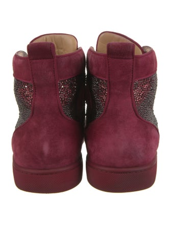 Christian Louboutin Suede Printed Sneakers