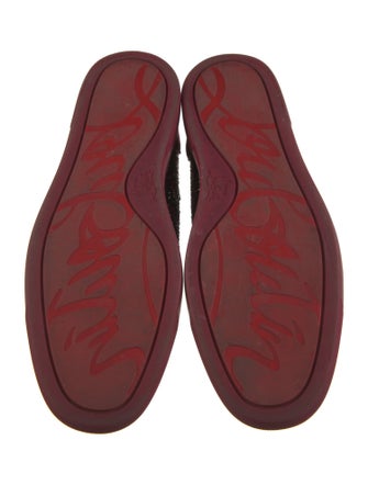 Christian Louboutin Suede Printed Sneakers