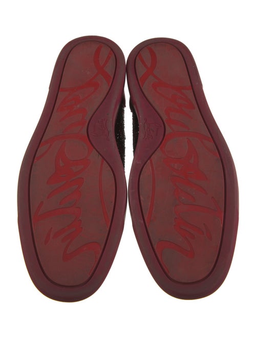 Christian Louboutin Suede Printed Sneakers