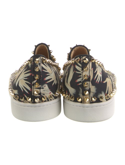 Christian Louboutin Spike Accents Canvas Sneakers