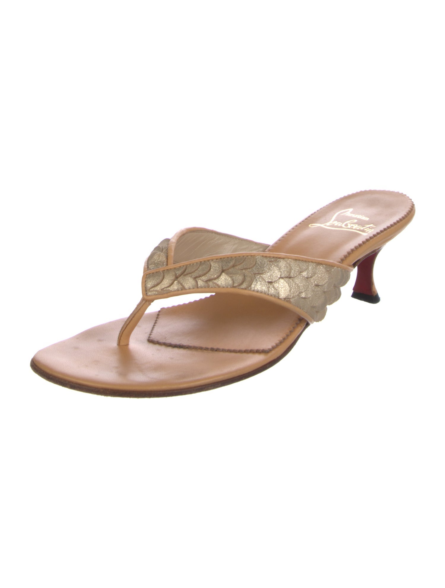 Christian Louboutin Vintage Leather Slides