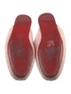 Christian Louboutin Shearling Embroidered Accent Mules