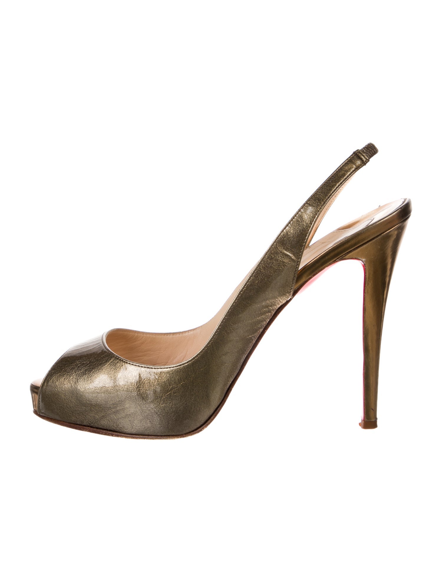 Christian Louboutin Leather Slingback Sandals