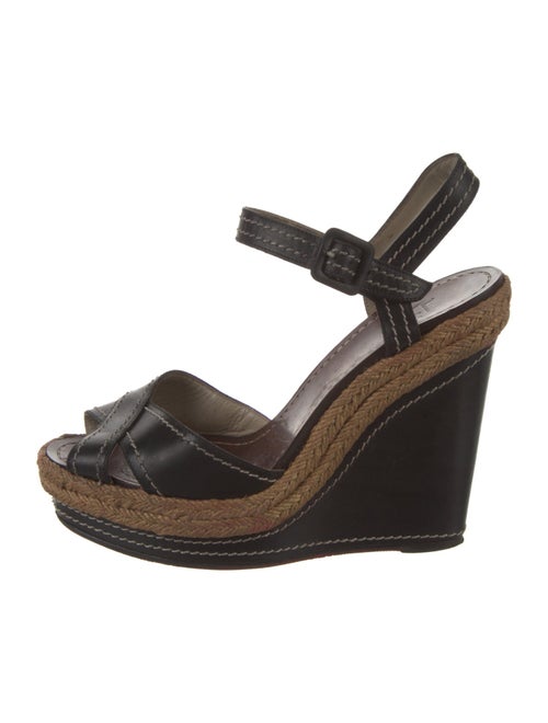 Christian Louboutin Leather Colorblock Pattern Espadrilles