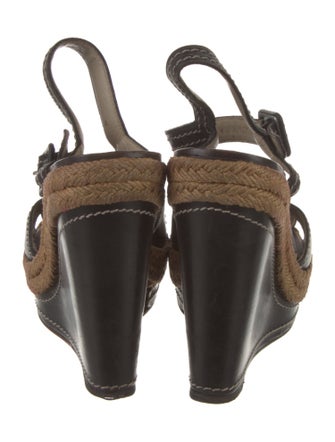 Christian Louboutin Leather Colorblock Pattern Espadrilles