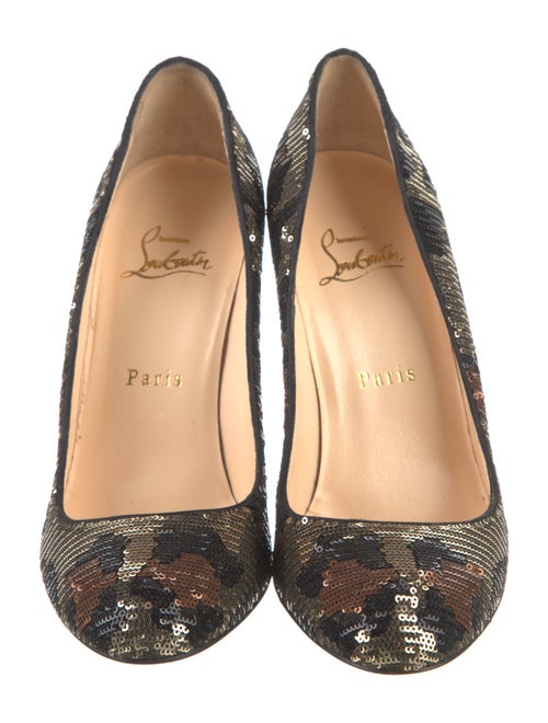 Christian Louboutin Sequins Printed Pumps