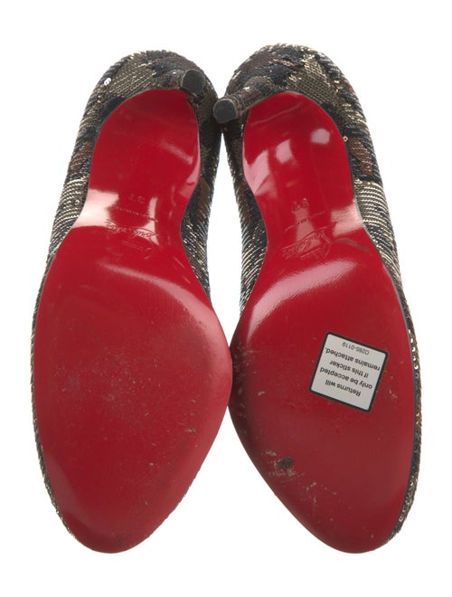 Christian Louboutin Sequins Printed Pumps