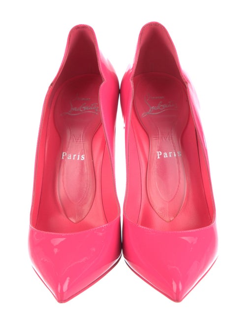 Christian Louboutin Patent Leather Scalloped Accent Pumps