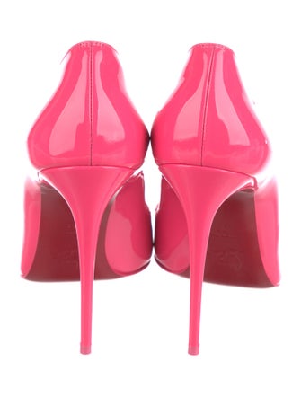 Christian Louboutin Patent Leather Scalloped Accent Pumps