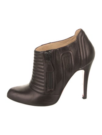 Christian Louboutin Leather Moto Boots