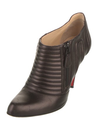 Christian Louboutin Leather Moto Boots