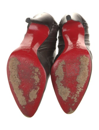 Christian Louboutin Leather Moto Boots