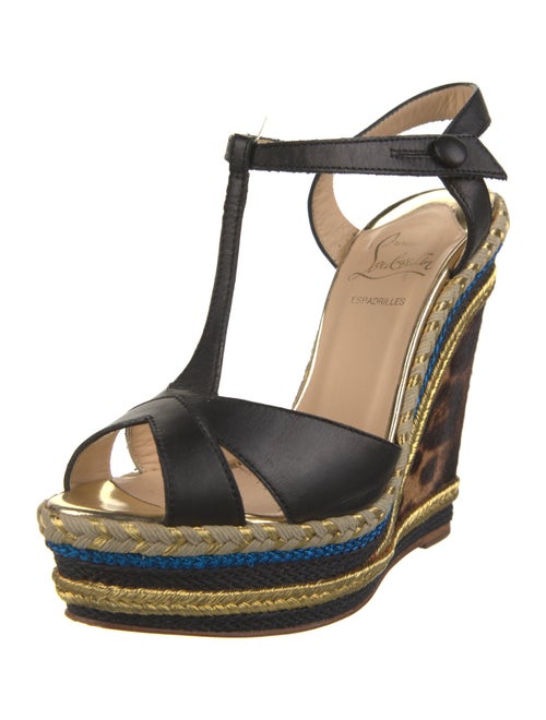Christian Louboutin Leather Printed Espadrilles