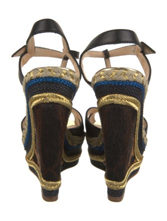 Christian Louboutin Leather Printed Espadrilles