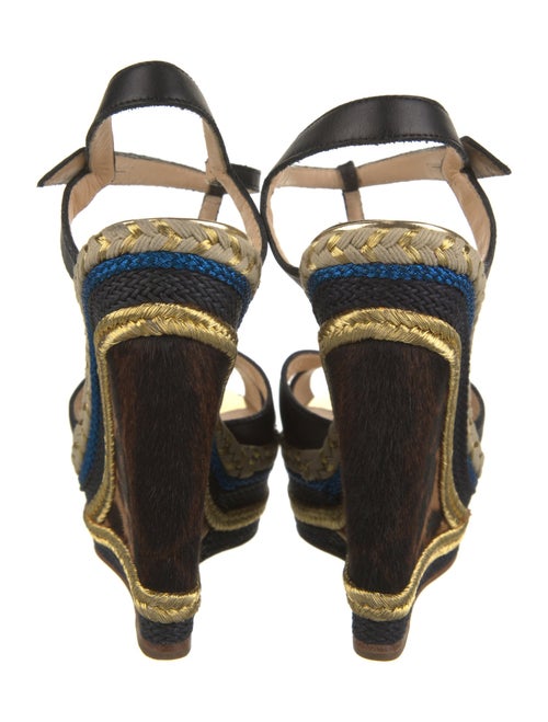 Christian Louboutin Leather Printed Espadrilles