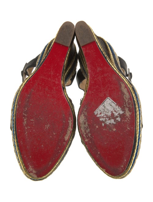 Christian Louboutin Leather Printed Espadrilles