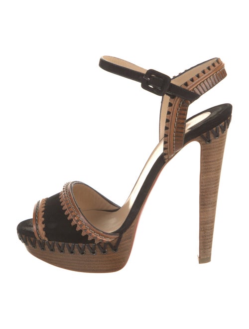 Christian Louboutin Trepi 140 Suede Sandals