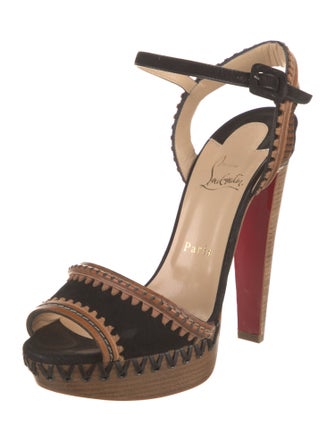 Christian Louboutin Trepi 140 Suede Sandals