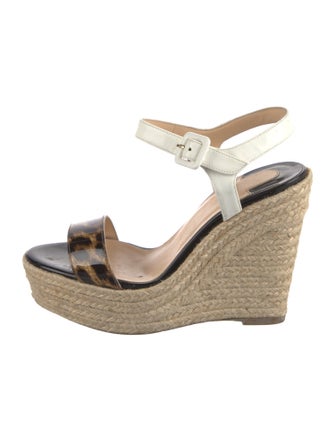 Christian Louboutin Raffia Printed Espadrilles