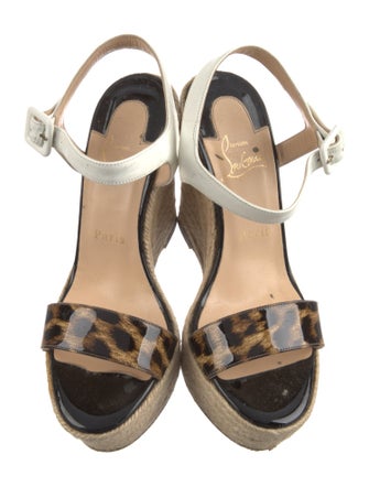 Christian Louboutin Raffia Printed Espadrilles