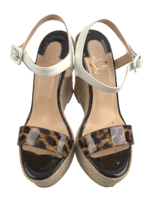 Christian Louboutin Raffia Printed Espadrilles