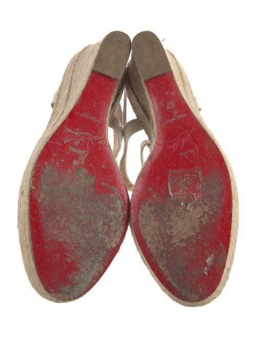 Christian Louboutin Raffia Printed Espadrilles