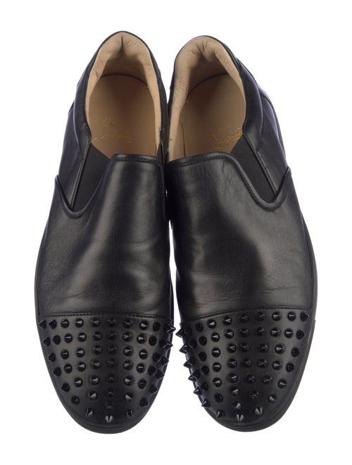 Christian Louboutin Spike Accents Leather Loafers