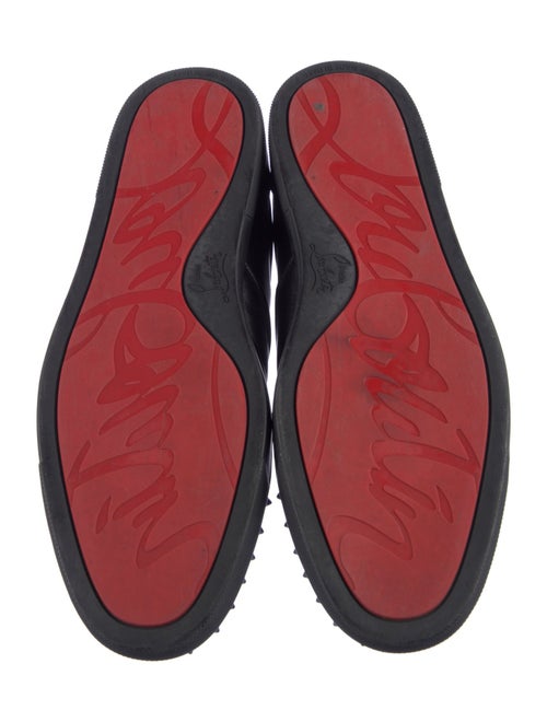Christian Louboutin Spike Accents Leather Loafers