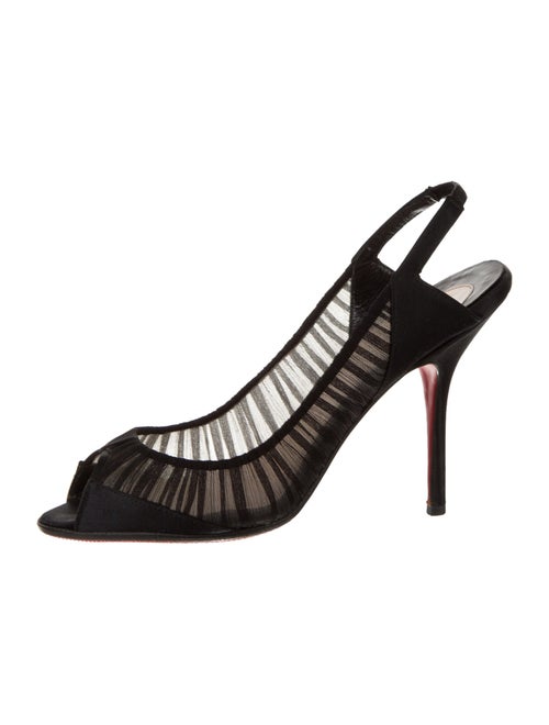 Christian Louboutin Mesh Slingback Pumps