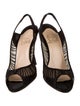 Christian Louboutin Mesh Slingback Pumps